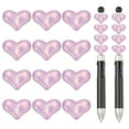 thumbnail image 1 of Uxcell 40 Pcs Focal Beads Acrylic Heart Beads Jewelry Making Charm Light Purple, 1 of 7