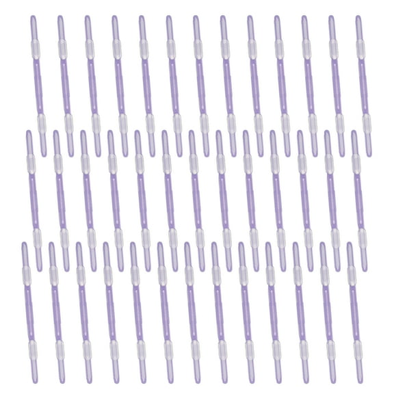 Uxcell 40 Pcs Loose-Leaf Paper Binding Clamps, Purple Plastic Paper Organizers Notebook Fasteners Reusable Prong Binder Clip for Home Office File Report Chart Documents