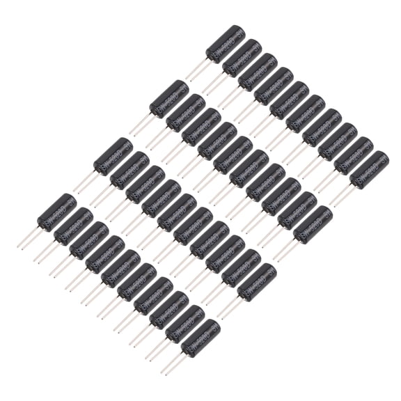 Uxcell 40 Pcs SW-520D Vibration Sensor, 12V 20mA Metal Ball Tilt Shaking Position Switch for Toys DIY Electronics Projects Appliances Security Systems, Black/Silver