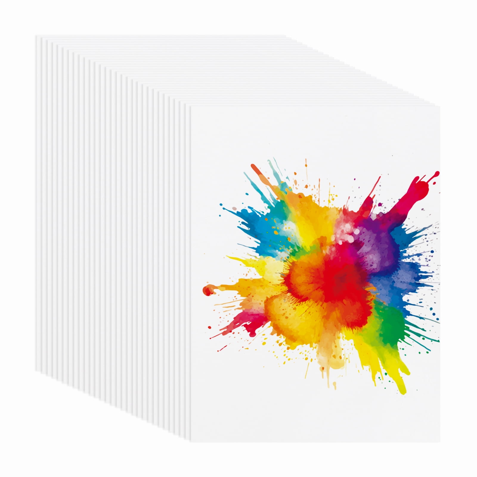 Uxcell 40 Sheets Cotton Watercolor Paper 140lb/300 GSM Hot Press Water 9x12 Inch