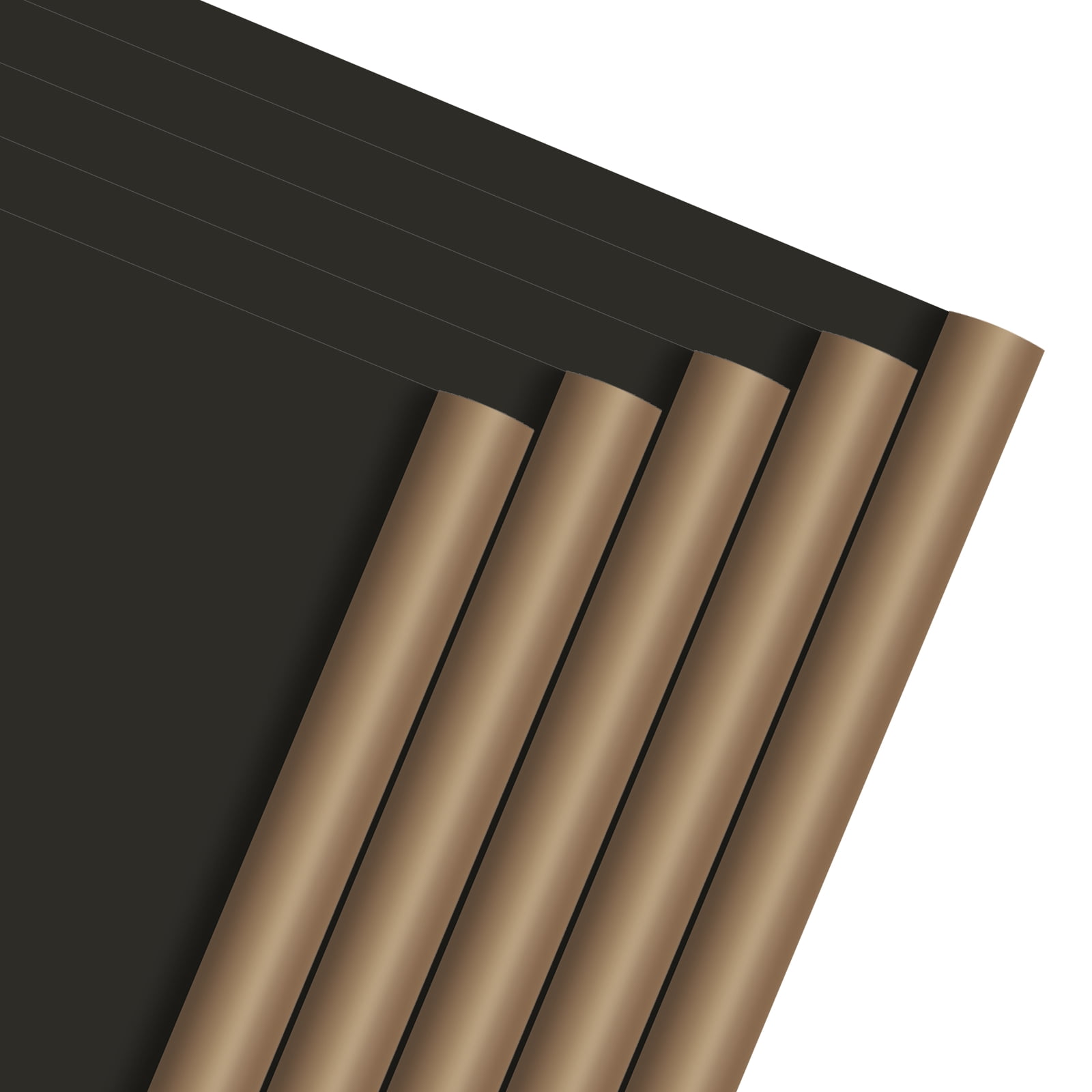 Uxcell 40 Sheets Flower Wrapping Paper, 21.5" x 21.5" Waterproof Floral Bouquet Wrapping Papers Florist Supplies for Wedding Party Gift Packaging DIY Crafts, Black/Brown