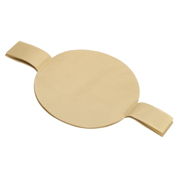 Uxcell 40 Sheets Parchment Paper Rounds, 8" Non Stick Circle Baking Sheets Paper Precut Liners with Lift Tabs for Baking Cakes, Toaster Oven, Air Fryer, Cake Pan, Brown