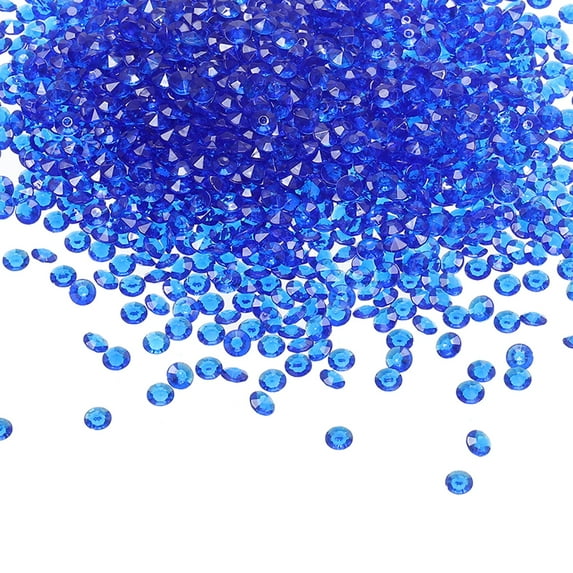 Uxcell Wedding Table Scatter Confetti Crystals Acrylic Diamonds Vase Fillers Gems for Table Centerpiece Decorations Dark Blue
