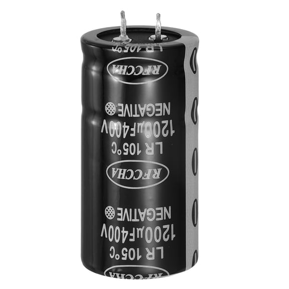 Uxcell 400V 1200uF Snap in Electrolytic Capacitor, 2 Pin Audio Amplifier Aluminum Electrolytic Capacitor for Filter Audio Smart Home Appliances(Black,61x30mm)