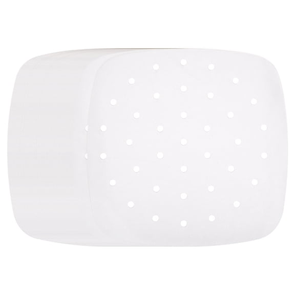 Uxcell 400pcs Air Fryer Liners 8.5 Inch Square Bamboo Steamer Liners with Holes Non-Stick Perforated Parchment Paper Sheets Disposable Steamer Paper for Air Fryers Steaming Basket, White