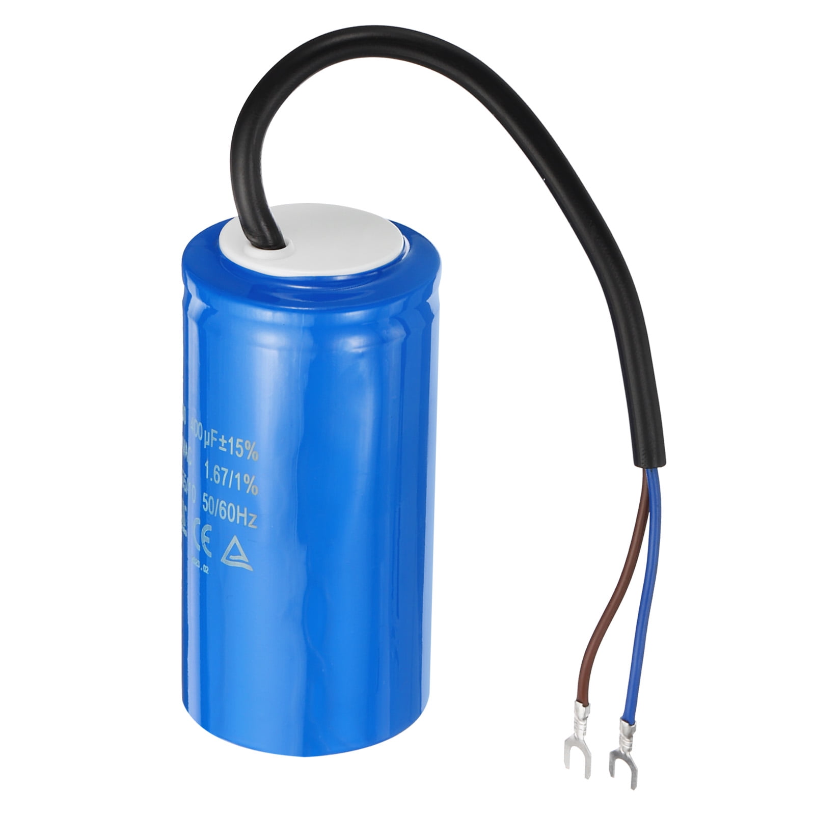 Condensatore Motore CD60, 150uF 250V AC, Avviamento Universale con Cavo