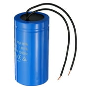Uxcell 400uF 250VAC CD60 Run Capacitor 2 Wires 50/60Hz Motor Starting Capacitor