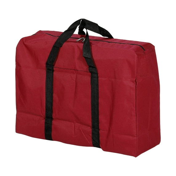 Uxcell 40L Capacity Storage Tote with Zippers Clothes Moving Tote Bags, Red