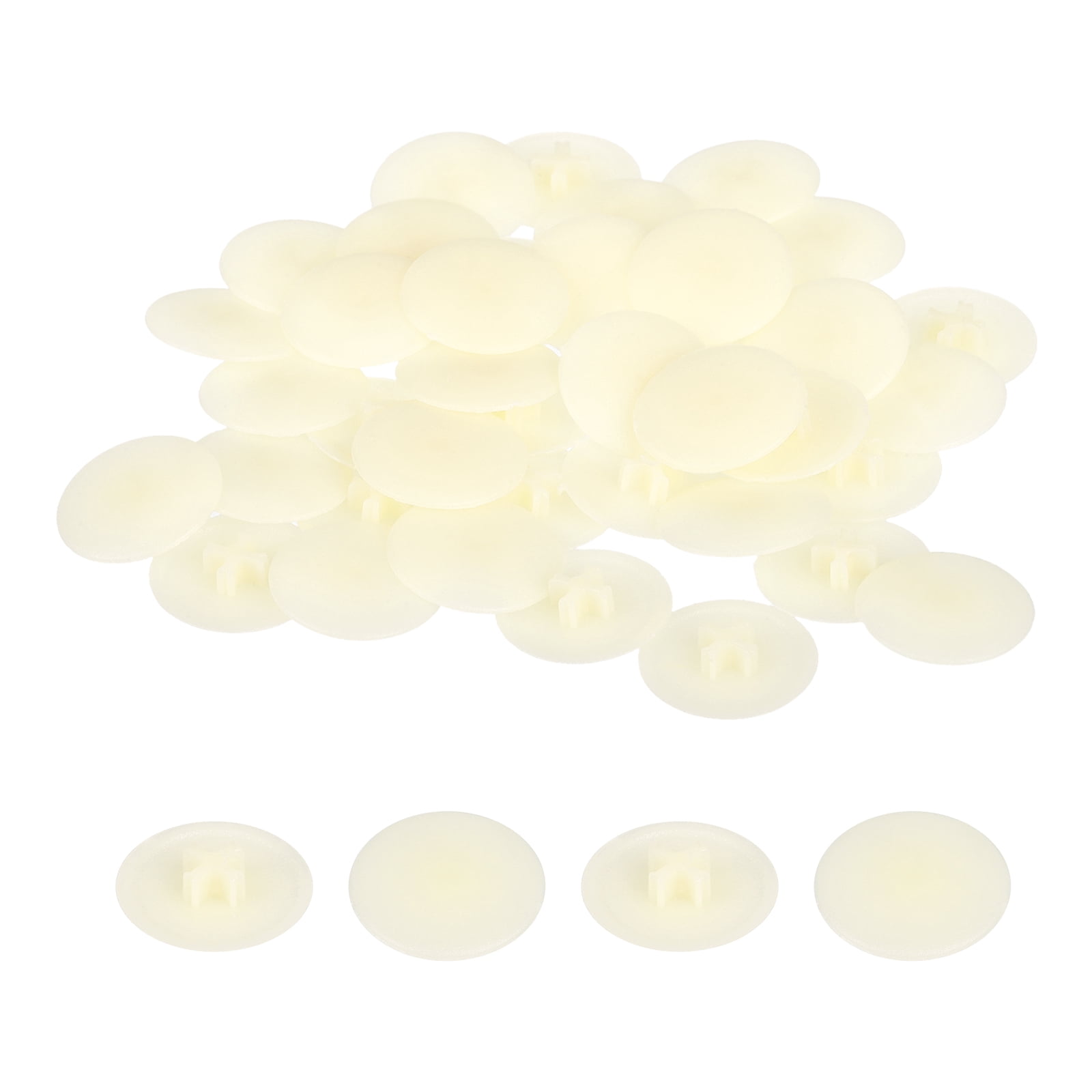 Uxcell 40PCS Screw Cap Covers, 17mm Plastic Screw Decorative Caps for ...