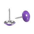 thumbnail image 1 of Uxcell 40Pack 11mmx17mm Round Head Decorative Upholstery Tacks Furniture Nails, Purple, 1 of 6