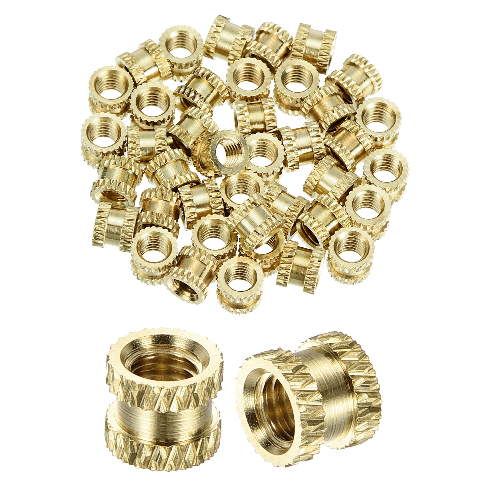 Knurled Brass Nut Inserts M3 Thread Nut Press Fit Nut For Plastic Parts Heat Insert Or Ultrasound In 3D Printer Parts