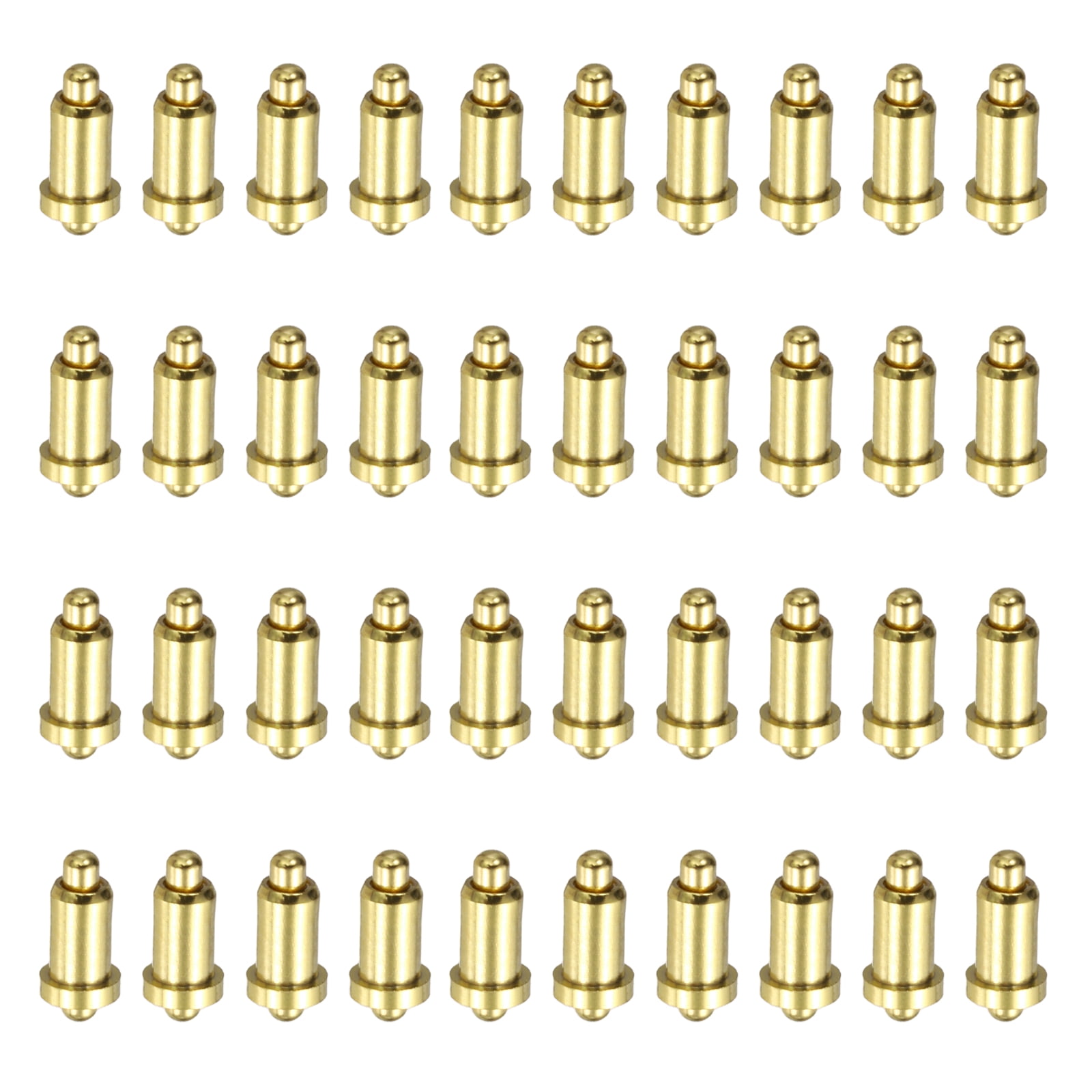 Spring Loaded Probe Pins Uxcell 40Pcs 4.5mm Gold Plated Spring Loaded PogoPins, Copper Header ...