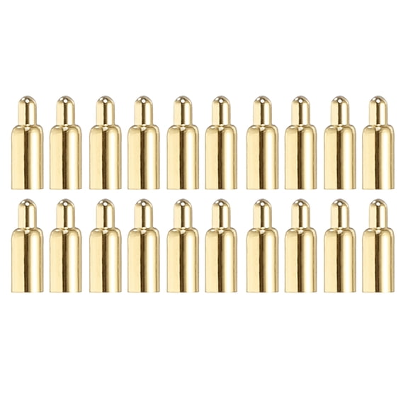 Uxcell 40Pcs 4.5mm Spring Loaded PogoPins, Gold Plated Copper Header Thimble Current Test Pin Probes Connector Replacement for Electricity Conduction