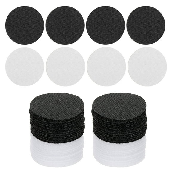 Uxcell 40Pcs Carpet Spots for Classroom, Small Circle Floor Dots Markers for Teacher Supplies, Black/white
