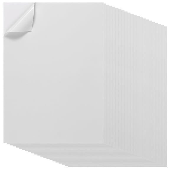 Uxcell 40Pcs Full Sheet Label Sticker Paper, A4 Shipping Labels Matte Colored Adhesive Printable Sticker Paper for Inkjet Laser Printer Printing, White