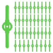 Uxcell 40Pcs String Trimmer Head Blades Plastic Weed Eater Replacement Blades for Cordless Grass Trimmer, Green