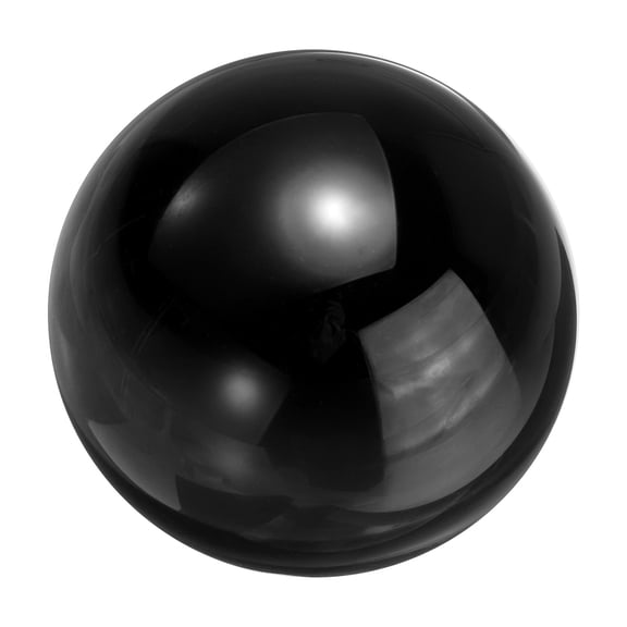 Uxcell 40mm/1.6" Crystal Sphere Ball Glass Solid Decorative Sphere Crystal Ball Prop Ornament for Feng Shui Divination Tabletop Fountain Decoration, Black