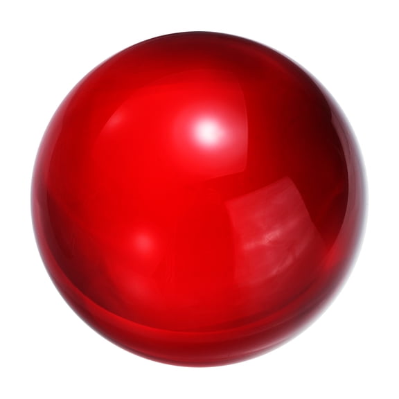 Uxcell 40mm/1.6" Crystal Sphere Ball Glass Solid Decorative Sphere Crystal Ball Prop Ornament for Feng Shui Divination Tabletop Fountain Decoration, Red