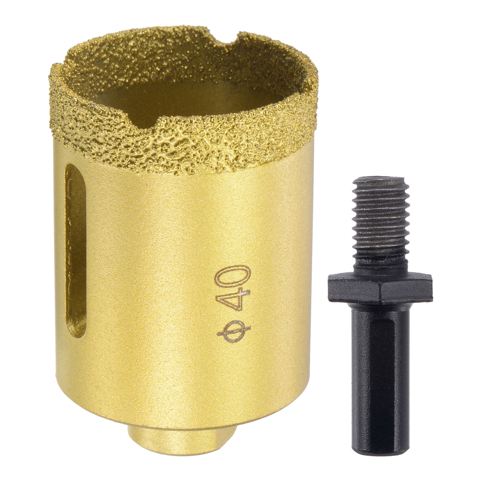 Uxcell 40mm Brazed Diamond Core Drill Bits with M10 Arbor