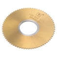 thumbnail image 1 of Uxcell 40mm Dia 13mm Arbor 0.8mm Thick 72 Tooth Titanium Coated Circular Saw Bit, 1 of 4
