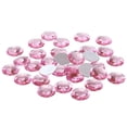 thumbnail image 1 of Uxcell 40mm Flat Back Round Acrylic Rhinestones, 50 Pack Plastic Circle Gems for Jewelry Making Costume, Pink, 1 of 6