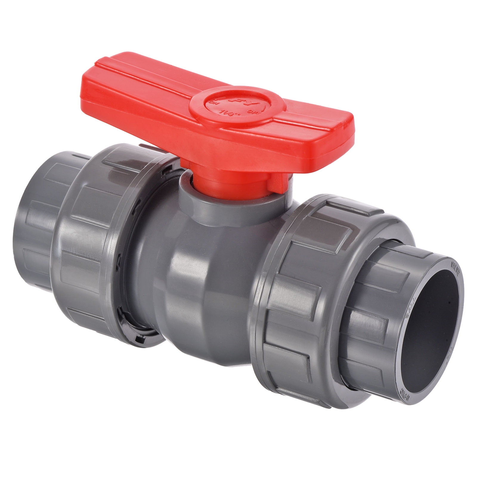 U・Vlock 2個 Uxcell 40mm ID Double Union Ball Valve, 1 Pack Socket Type Shut