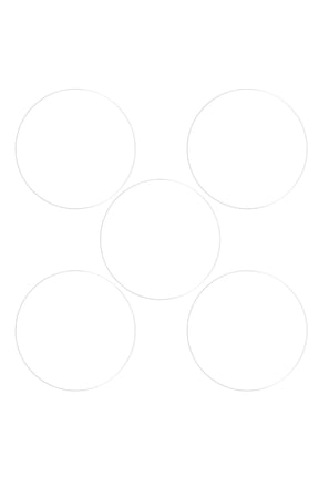 40mm Soft PET Anti Fingerprint Clear Round Watch Glass Screen Protectors 5 Pack