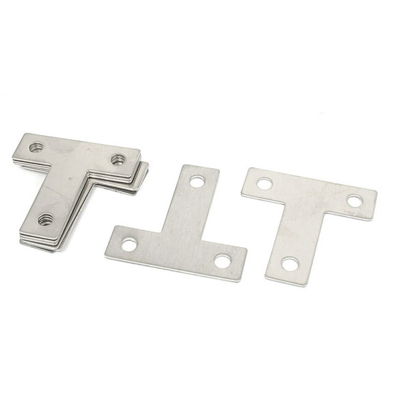 Uxcell 40mmx40mmx12mm Metal T Shaped Flat Plate Corner Brace Angle Brackets 8 Pcs