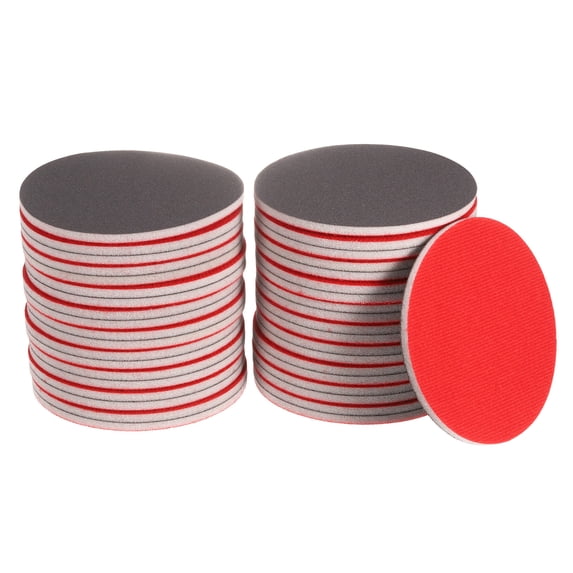 Uxcell 40pcs 600 Grit Sanding Sponge 5 Inch Hook and Loop Sponge Sanding Disc Wet/Dry