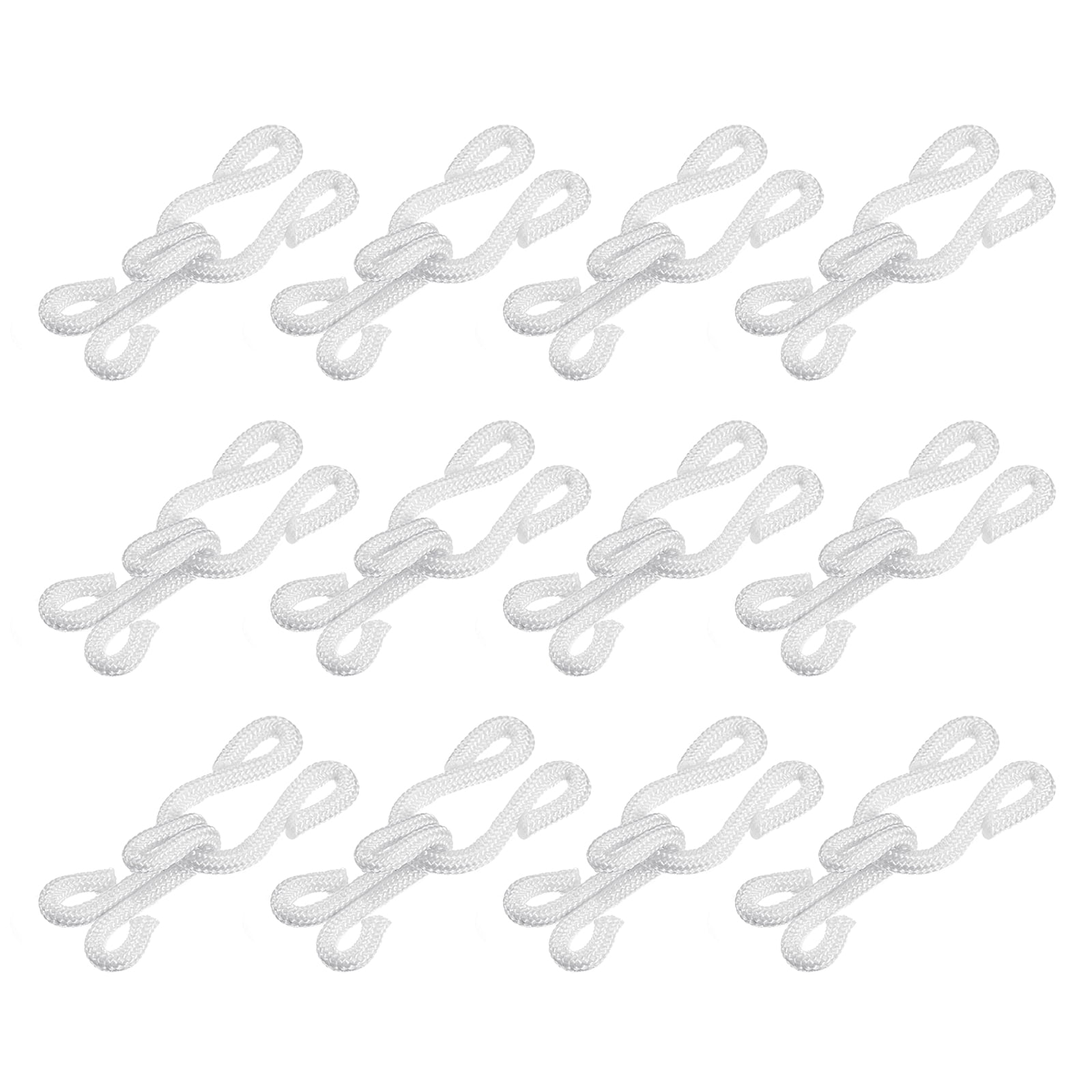 Uxcell Sewing Hooks And Eyes - 50pcs Brass Clothing Fasteners For Bras, Skirts, Jackets