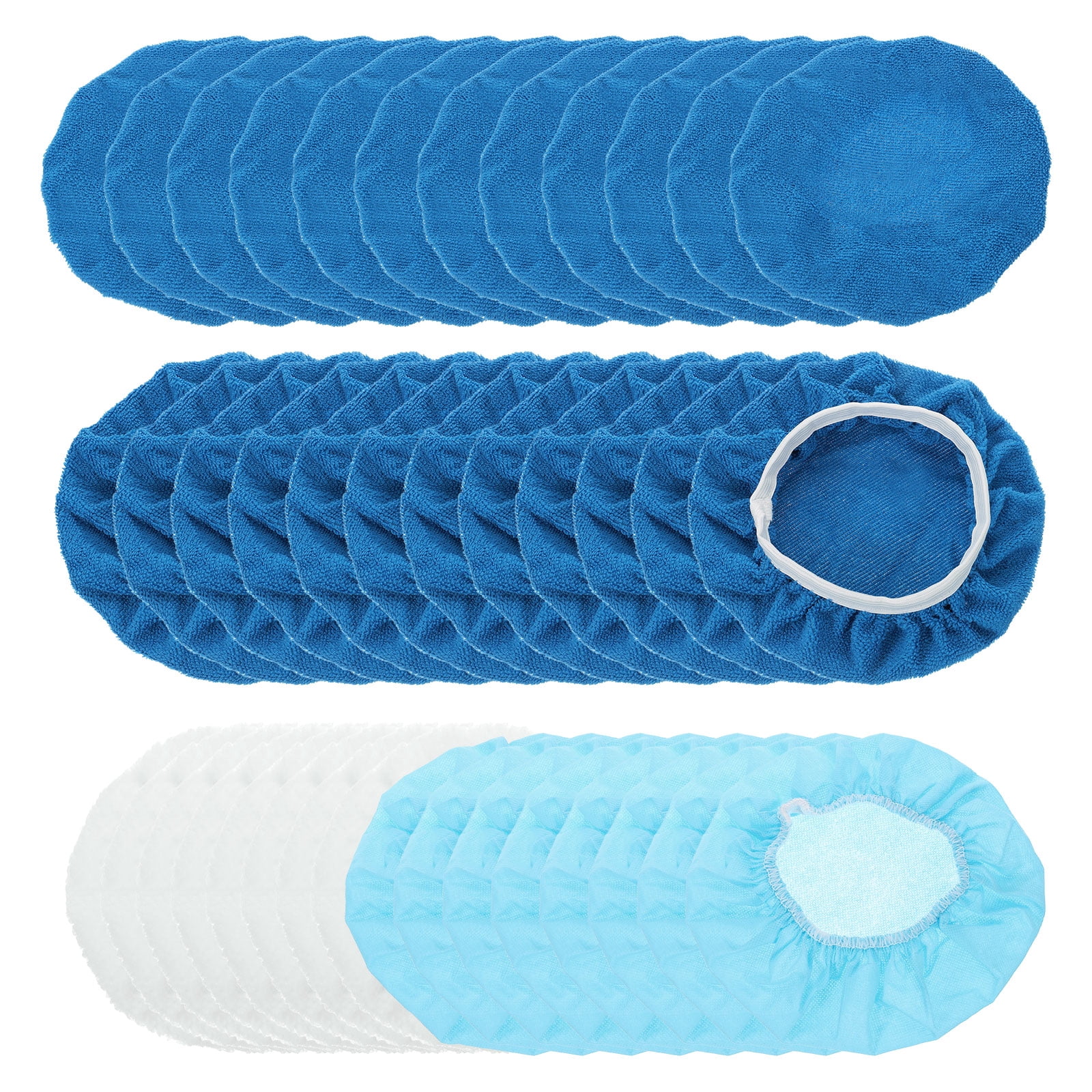 Uxcell 40pcs Car Polisher Bonnet Buffing Pad Micro-fiber Non-woven ...