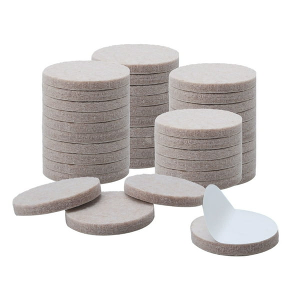 Uxcell 40Pcs Felt Furniture Pads Round 1-1/2" Floor Protector for Chair Closet Leg