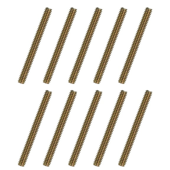 Uxcell 40pcs Fully Threaded Rods 1/4 x 2-1/2 Inch for Mounting Assembly Fastening, Colorful Zinc