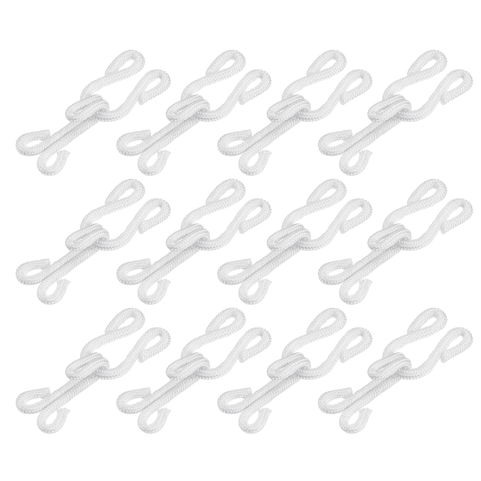 Uxcell 40pcs Iron Sewing Hooks and Eye Closures 38 mm Long for Bra