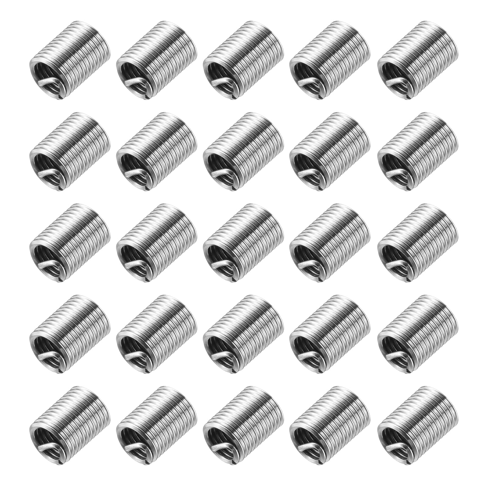 Uxcell 40pcs M5 x 0.8 2D Wire Thread Inserts 304 Stainless Steel ...