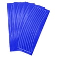 thumbnail image 1 of Uxcell 40pcs Reflective Wheel Strips 0.4"x8.3" Night Reflective Safety Stripe Decals Outdoor Bicycle Adhesive Reflector Stickers for Vehicles Trailers Trucks Bike Cars Signs, Blue, 1 of 6