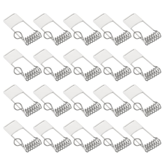 Uxcell 40x20mm Downlight Spring Clips 30 Pack Emitting Diode Recessed Lighting Accessories Securing Clamps White