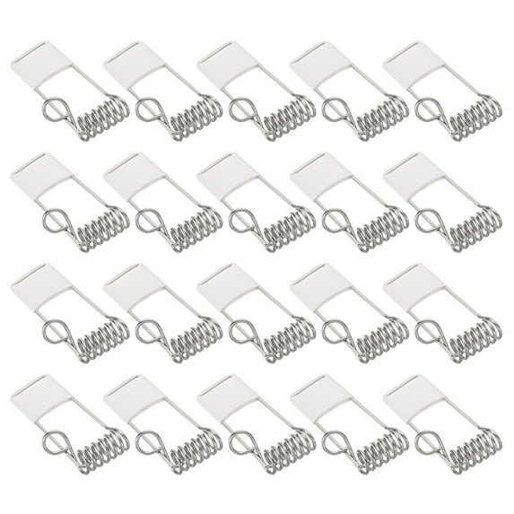 Uxcell 40x20mm Downlight Spring Clips 50 Pack Emitting Diode Recessed Lighting Accessories Securing Clamps White