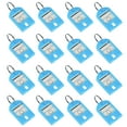 thumbnail image 1 of Uxcell 40x27mm Plastic Key Tags with Split Keyring Light Blue 16 Count, 1 of 4