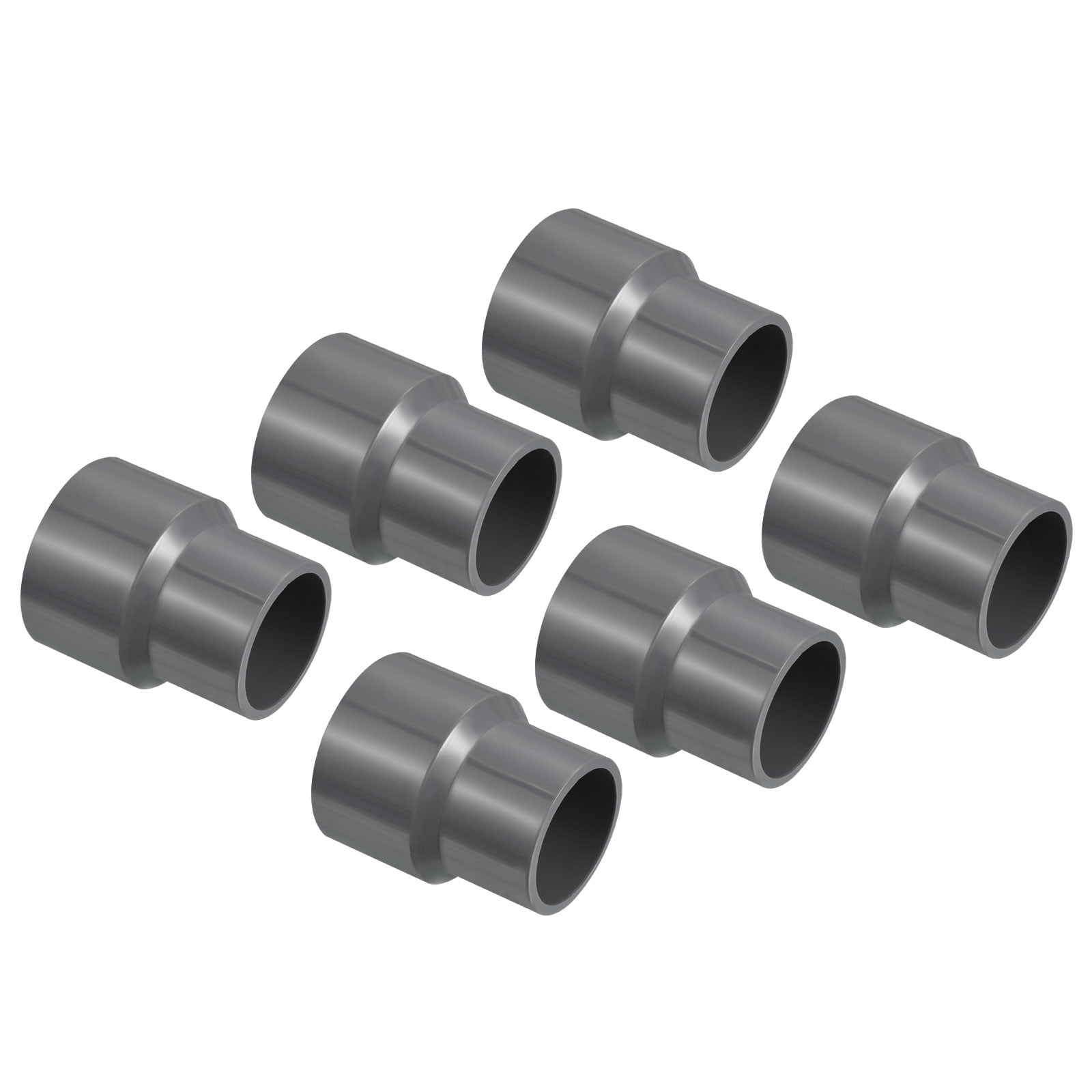 Uxcell 40x32mm PVC Reducer Pipe Fitting Straight Coupling Connector ...