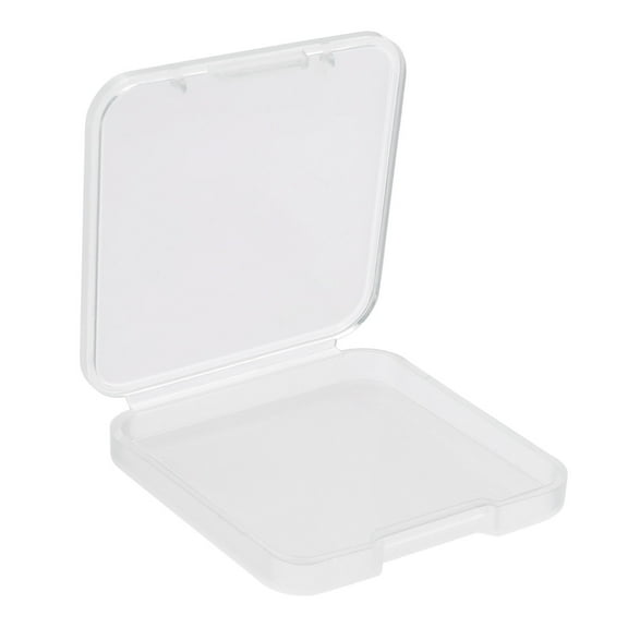 Uxcell 40x6.5mm Plastic Square Clear Storage Container Box with Lid, 24 Pack