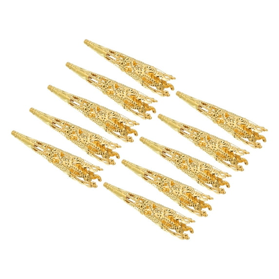 Uxcell 41mm Corsage Decorative Holder Brooch Pin Vase Pocket Boutonnieres Holder Gold Tone 20 Pcs
