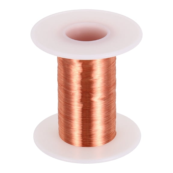 Uxcell 42 AWG Magnet Wire, 42 Gauge Enameled Copper Wire, 2 oz Magnetic Coil Wire for Transformer, Motor, Electric, 155C(311F)