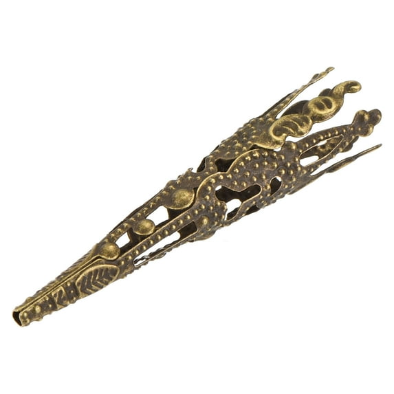 Uxcell 42mm Alloy Corsage Decorative Holder Vase for Wedding Party Prom Cyan