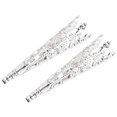 thumbnail image 1 of Uxcell 42mm Alloy Corsage Decorative Holder Vase for Wedding Party Prom Silver Tone 2 Pack, 1 of 6