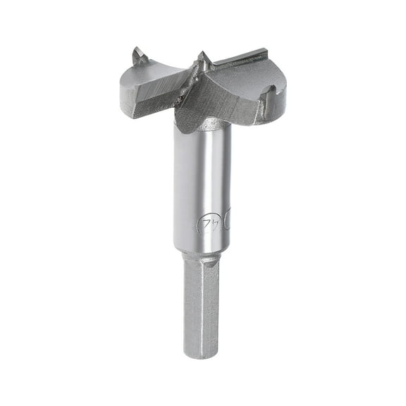 Uxcell 42mm Dia Forstner Carbide Tip Hexagon Shank Wood Boring Drill Bit