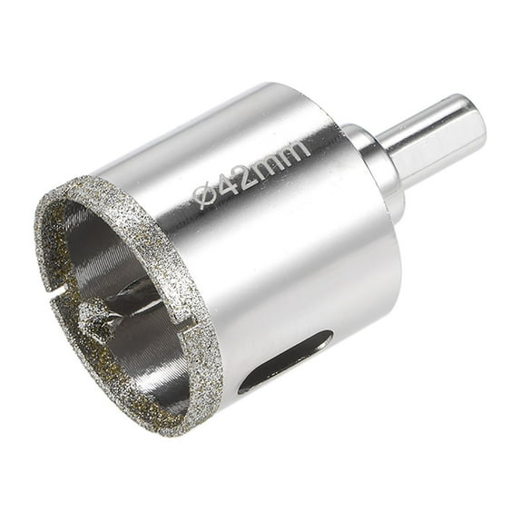 Uxcell 42mm Glass Hole Saw Diamond Core Drill Bit with Center Bit