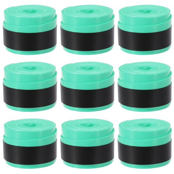 Uxcell 43.3" Absorb Sweat Non-Slip Tennis Racket Overgrip Tape Wraps Peacock Blue 9 Pack