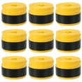 thumbnail image 1 of Uxcell 43.3" Absorb Sweat Non-Slip Tennis Racket Overgrip Tape Wraps Yellow 9 Pack, 1 of 6