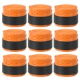 thumbnail image 1 of Uxcell 43.3" Non-Slip Tennis Racket Overgrip Tape Wraps with Hole Orange 9 Pack, 1 of 6